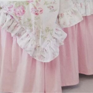 Pink Ruffle Full Bed Skirt - Simply Shabby Chic